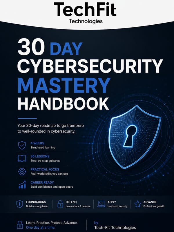30-Day Cybersecurity Mastery Handbook — Tech-Fit Technologies